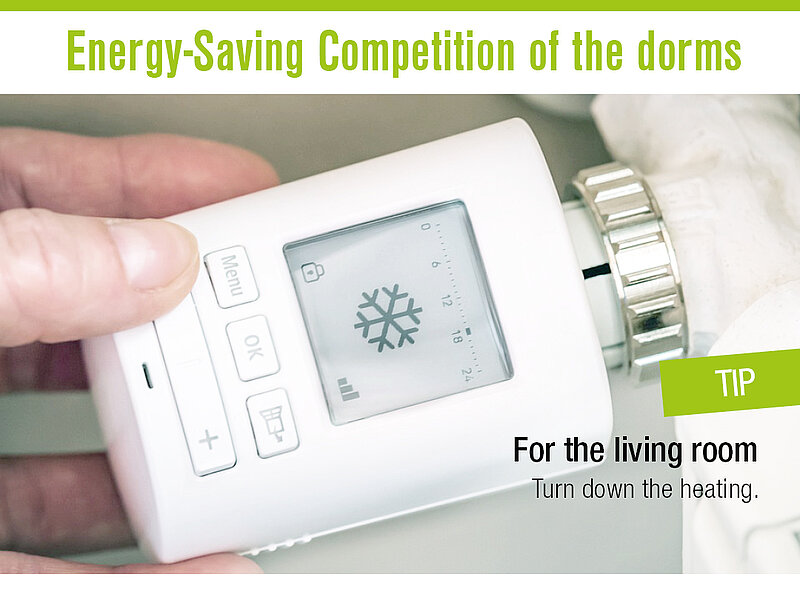 Various energy saving tips with picture