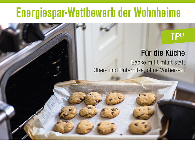 Unser Tipp: Backe mit Umluft, statt Vorheizen