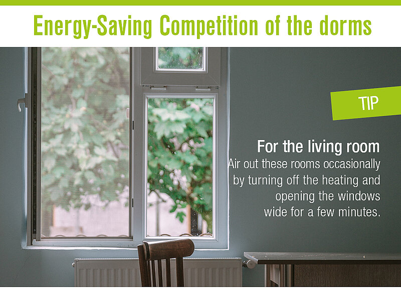 Various energy saving tips with picture